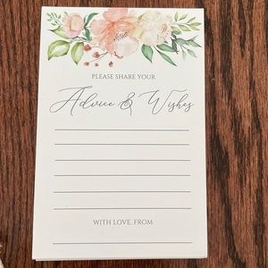 25 4x6 Advice & Wishes cards